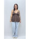 TOP INCA MARRON