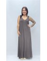 VESTIDO CHARI MARRON