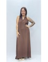 VESTIDO BRENDA MARRON
