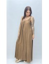 VESTIDO GRANA MARRON