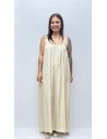 VESTIDO GRANA BEIG
