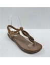 SANDALIA DEDO ADORNO MADERA CAMEL