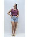 CAMISETA TERESA BERENGENA