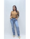 CAMISA CAMILA MARRON
