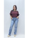 CAMISA PARFUA BURDEOS