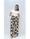 PANTALON COSMOS MARRON
