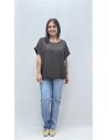 CAMISA GABRIELA MARRON