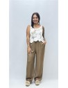 PANTALON LEONOR MARRON