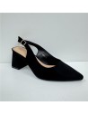 SALON DESTALONADO, TACON ANCHO NEGRO