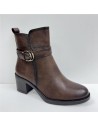 BOTIN POLIPIEL HEBILLA MARRON