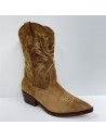BOTIN SERRAJE COW BOY CAMEL