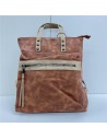 MOCHILA BICOLOR MARRON