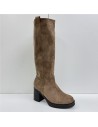 BOTA ALTA SERRAJE T-ANCHO TAUPE