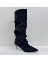 BOTA ARRUGADA NEGRO