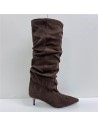 BOTA ARRUGADA MARRON