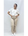 CAMISETA LETRAS BLANCO