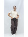 CAMISETA FLOWER BEIG