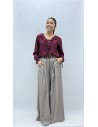 CAMISA BELEN BURDEOS