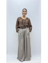 CAMISA BELEN MARRON