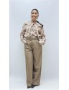 PANTALON CINTURON OTOÑO MARRON