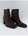 BOTIN SERRAJE CREMALLERA TRASE MARRON