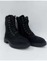 BOTA MOTERA DE SERRAJE NEGRO