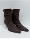 BOTIN SERRAJE SERPIENTE MARRON
