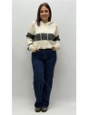 JERSEY CON CAPULLA ADELA GRIS