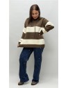 JERSEY CON CAPULLA ADELA MARRON